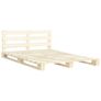 Pallet Bed Frame Solid Pine Wood 140x200 cm Image 7