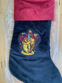Harry Potter Christmas stocking Gryffindor and felt book cover