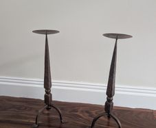 Arts & Craft Style Copper Candlesticks