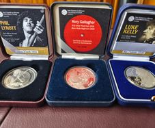 Complete Rory Phil and Luke Irish Silver Proof Coin Set