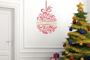 christmas ball decal