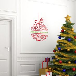 christmas ball decal