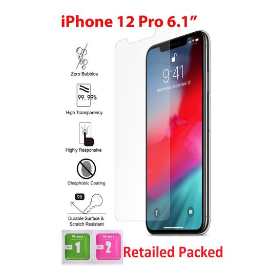 Apple iPhone 12/12 Pro (6.1") Tempered glass Screen Protector