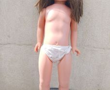 Approx 83 cm tall Vintage Doll