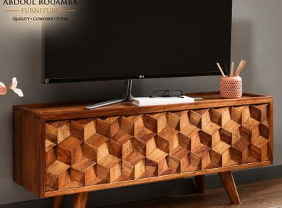 Solid Sheesham Wood TV Unit