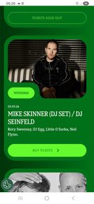 two tickets Mike Skinner