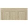 Sink Cabinet with Built-in Basin Sonoma Oak Chipboard Image 6
