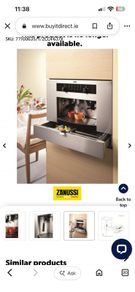 Zanussi built in coffee machine