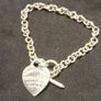 Please Return To Tiffany & Co. Sterling Silver Center Heart Tag Bracelet Image 3