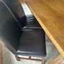 Oak Table and six chairs. 350 Image 5