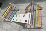 Pikler triangle climbing frame/set with slide/climbing, foldable