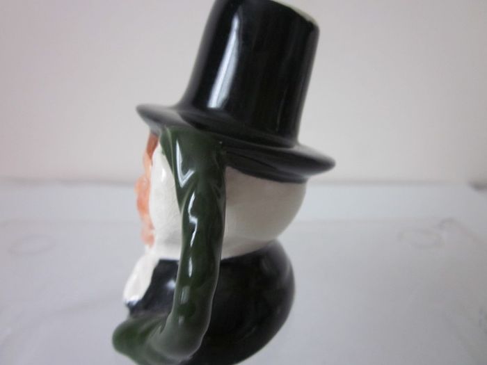 Vintage Kelsboro Ware Hand Painted  Miniture Toby Jug  Welsh Lady.
