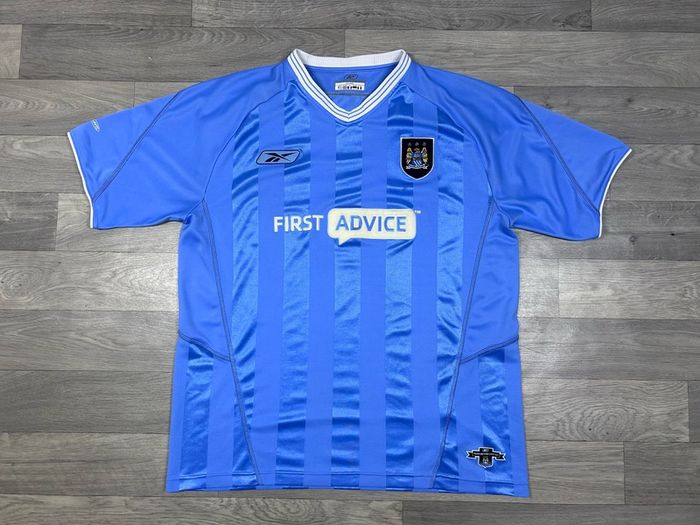 Genuine Vintage 2003 Reebok Manchester City Hone Jersey Shirt Mens L/XL