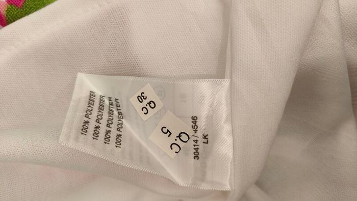 Damart white and pink floral summer dress M L Postage included