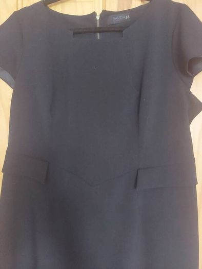 Black peplum dress size 18 (free postage)