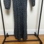 Lollys Laundry Check Midi Dress Sz 6UK 2US XS Black Long Sleeve Casual Classic Image 6