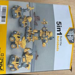 Construction vehicles 5 in 1 transformable robot