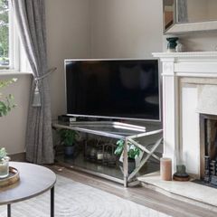 Modern Glass & Chrome Coffee Table