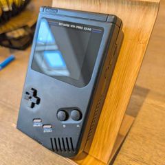 Gorgeous modded Gameboy - Gameboy DMG in new Black Shell with IPS LCD Upgrade - #433