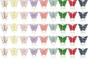 63 PCS Butterfly Charms Acrylic Butterfly Pendants for Jewelry Making DIY Necklace Bracelet Earring Making Crafting Accessory (FREE POSTAGE)
