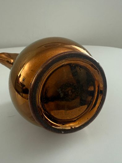 Antique Victorian Staffordshire Copper Lustreware Collection. 5 Pieces
