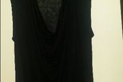 Brand new Zara W&amp;B Collecion black drape neck sleveless top size UK12 EU40 Postage included