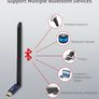 COMFAST Bluetooth+WiFi(650Mbps) Dual Band (2.4G/5G) USB Adapter/Dongle+Hotspot - 6dbi External Adjustable Antenna (Brand New/Warranty) Image 8