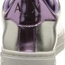 Armani Exchange Womens Mina with Perforated Side Logo Sneaker, Silver+Purple, UK 2, EU 35, US 4 Image 6