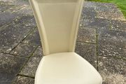 Leather dining chairs