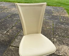 Leather dining chairs