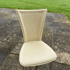Leather dining chairs