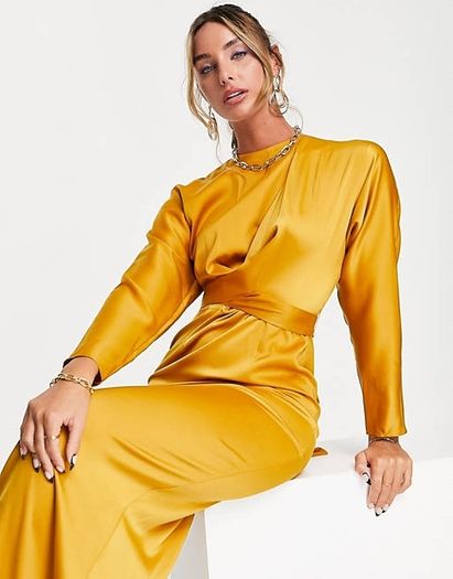 Asos Satin Maxi Dress