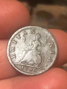 1746 Farthing George I