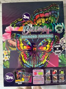 Diamond Painting 2 Pack Butterfly and Bulldog