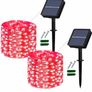 Solar Fairy Lights Outdoor, 2 Pack 12M/40Ft 120LEDs Solar String Lights, 8 Modes Waterproof solar Garden Lights Indoor/Outdoor (MULTIPLE COLOURS) Image 7