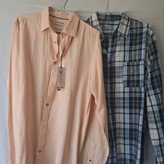 Mens Linen shirts x 2