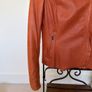 Cigno Nero Genuine Leather Jacket in Tan  UK 10 / EU 38 Image 3