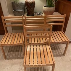 4 x Matching Wooden Kitchen Dining Chairs - Can Deliver
