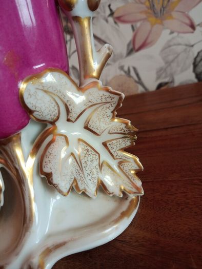 Antique French Porcelain Cornet Vase. Circa 1900
