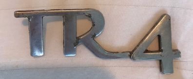 Original Triumph TR4 metal car badge from 1961 to 1965