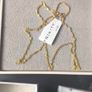 14K (585) Yellow Gold Necklace with Pendant Perfect Gift for Baptism or First Communion Image 5