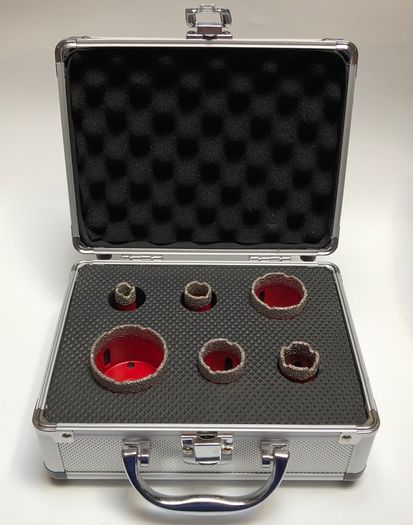 Dry Hole Saw Set For Drilling Porcelain, Granite, Ceramics