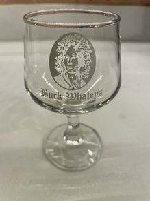 Rare Buck Whaley's Dublin Glass Goblet | Collectible Irish Bar Memorabilia