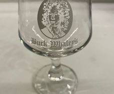 Rare Buck Whaley's Dublin Glass Goblet | Collectible Irish Bar Memorabilia
