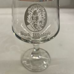 Rare Buck Whaley's Dublin Glass Goblet | Collectible Irish Bar Memorabilia