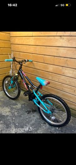 turquoise bike