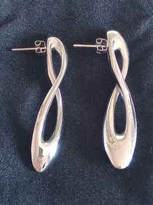 Breil Italian Design Silver Tone Earrings