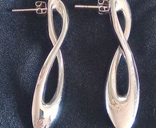 Breil Italian Design Silver Tone Earrings