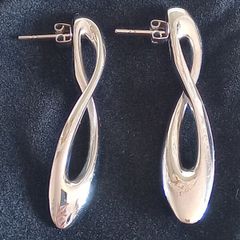 Breil Italian Design Silver Tone Earrings