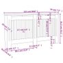 Radiator Cover 152x19x81.5 cm MDF Image 8